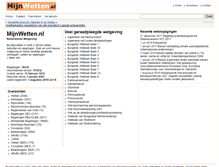 Tablet Screenshot of mijnwetten.nl